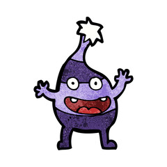 cartoon funny christmas creature