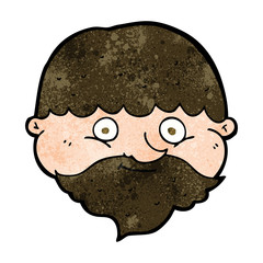 cartoon bearded man