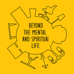 Interior circle infographics.