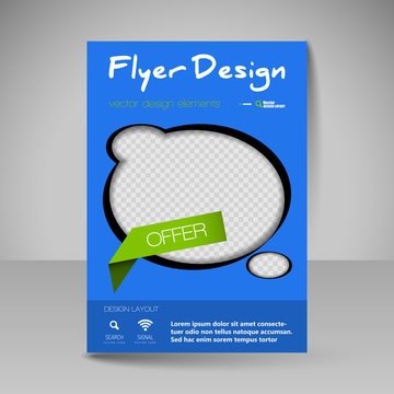 Site layout for design - flyer