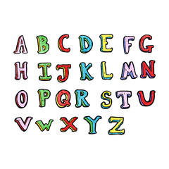 cartoon alphabet