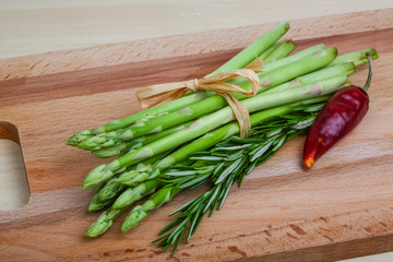 Raw asparagus