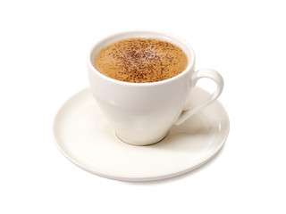 cappuccino isolated on white background 