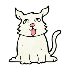 cartoon happy dog