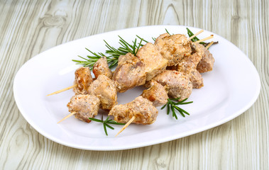 Chicken skewers