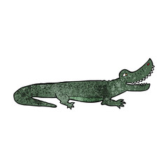 cartoon happy crocodile