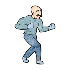 cartoon victorian boxer