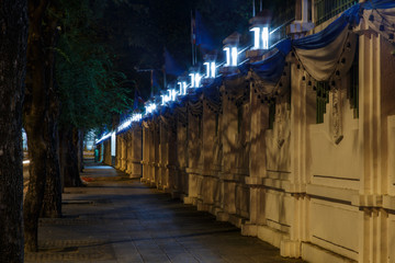 street lamp night