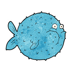 cartoon puffer fish