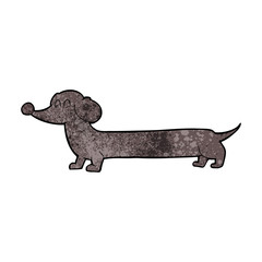 cartoon dachshund