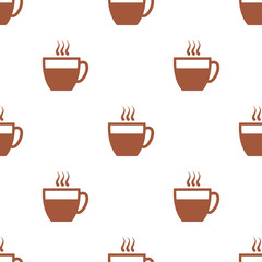 seamless pattern with coffee cup