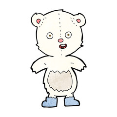 cartoon happy teddy bear in boots