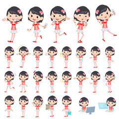 Pop idol in red costume