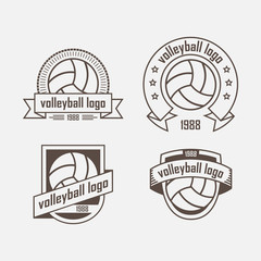 set of logos from sports equipment