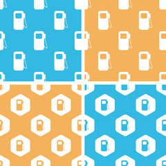 Gas pump pattern set, colored