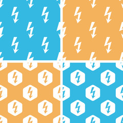 Voltage lightning pattern set, colored