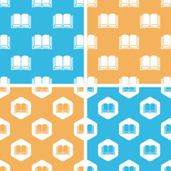 Book pattern set, colored