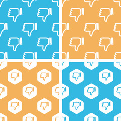 Dislike pattern set, colored