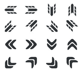 Arrow icon set 2, simple