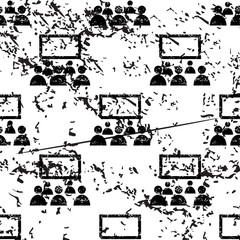 Fototapeta premium Cinema pattern, grunge, monochrome