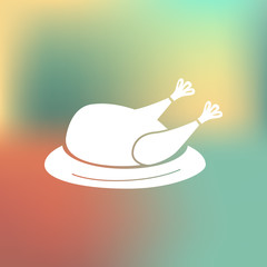 Easter turkey icon