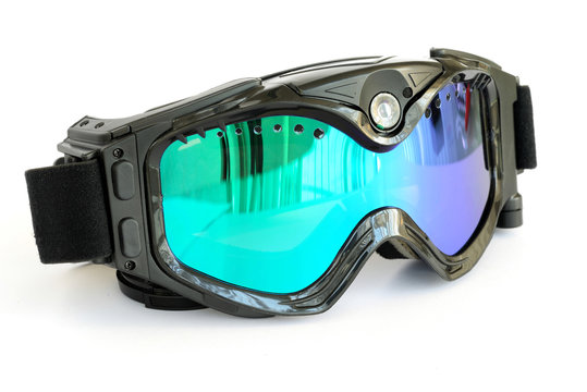 Closeup of Digital Snow Goggles