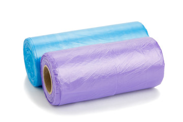 Obraz premium Colored garbage bags roll