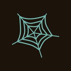 Spider cobweb icon