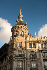 Fototapeta na wymiar Old house in the center of Madrid, Spain