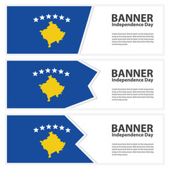  Kosovo Flag banners collection independence day