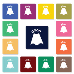 Wedding veil icon