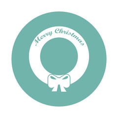 Christmas wreath icon