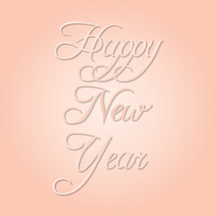 Happy new year in pastel colors vector