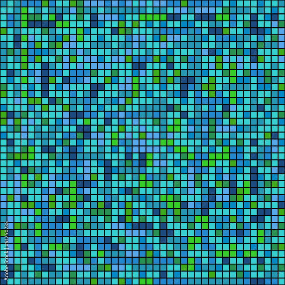Aufkleber Abstract background of mosaic elements. Seamless pattern