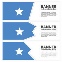somalia  Flag banners collection independence day