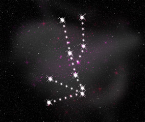 Taurus zodiac sign. Constellation map. Constellations background. Space stars wallpaper. Horoscope constellations background. Zodiac constellations. Galactic constellations and stars.