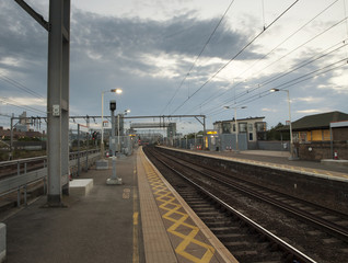 Naklejka premium Train station