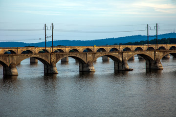 Fototapeta na wymiar Bridges of Harrisburg