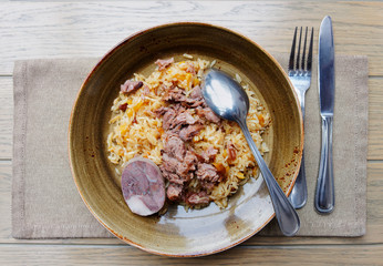 Pilaf, traditional dish of the Middle East