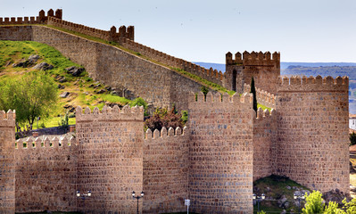 Avila Castle Walls Ancient Medieval City Castile © Bill Perry