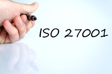 Iso 27001 text concept