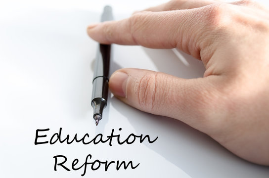 Education Reform Text Concept