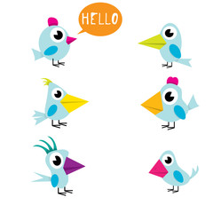 cute birds collection