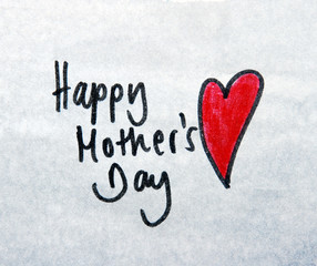 happy mothers day note