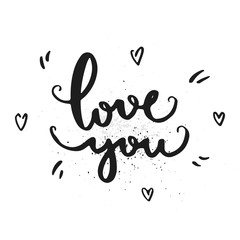 Hand drawn lettering poster