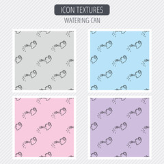 Watering can icon. Gardener equipment sign.