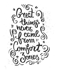 Hand drawn lettering poster