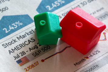 Housing Models and Sinking Stock market Prices