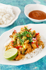 curry with shrimps