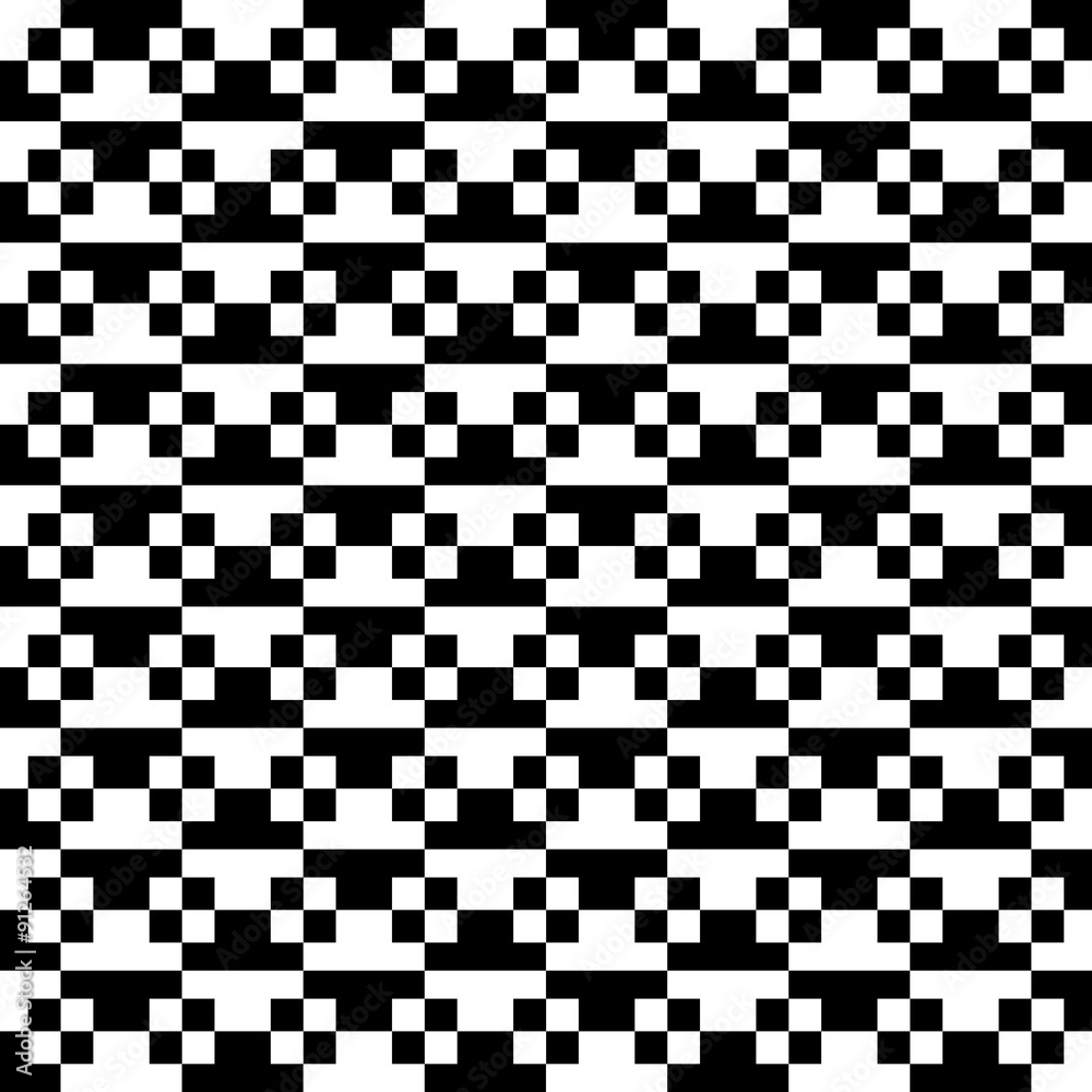 Fototapete checkered abstract pattern. seamlessly repeatable. vector illust